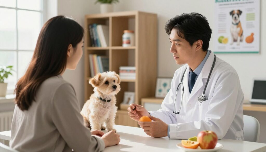 Consulting your veterinarian before dietary changes