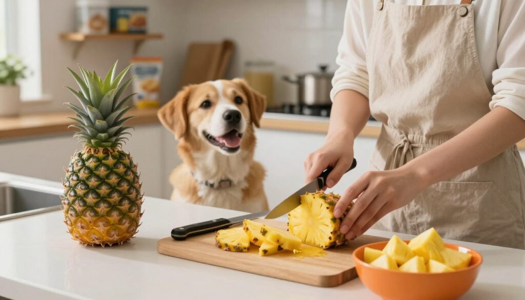 Preparing pineapple safely for your dog Preparing pineapple safely for your dog