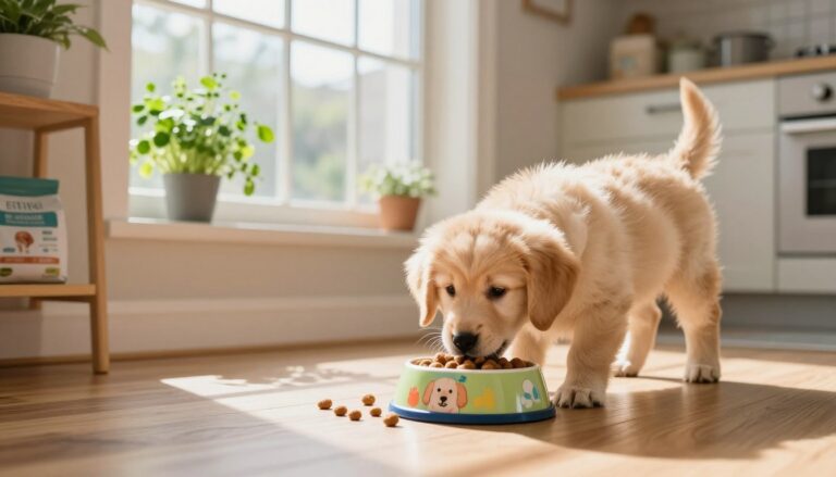 how long should a puppy eat puppy food