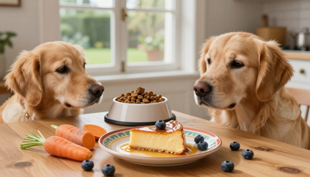 canine diet and flan