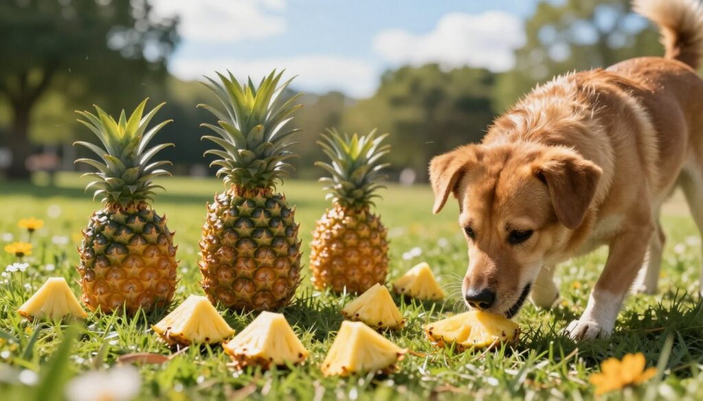 using pineapple to discourage dogs from eating feces