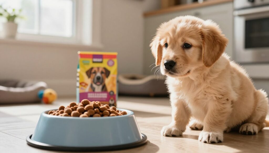 when is a puppy ready for adult food