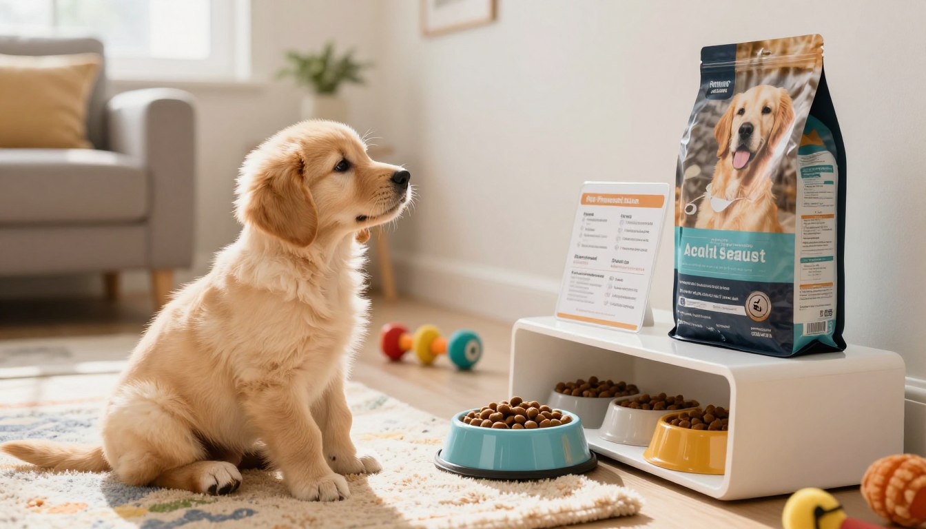 when to change puppy food to dog food