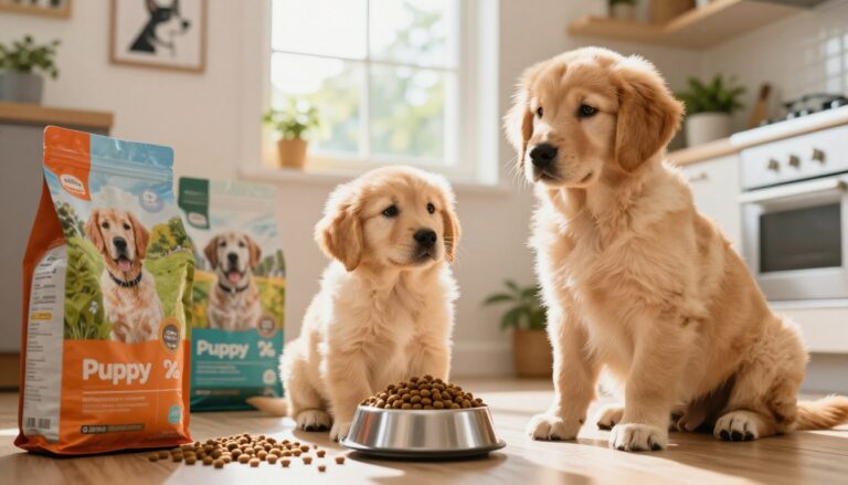 when to change puppy food to dog food