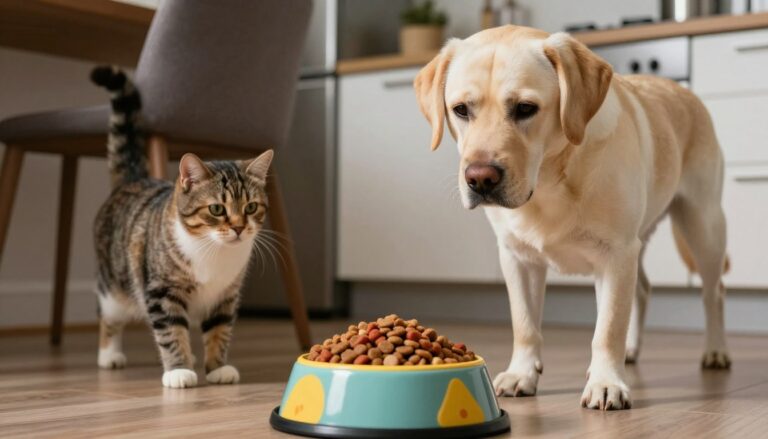 is cat food bad for dogs