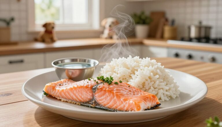 salmon and rice for dogs