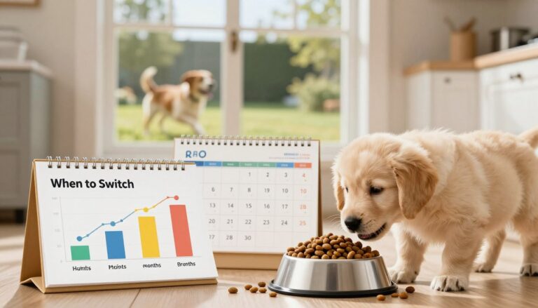 when to change puppy food to dog food