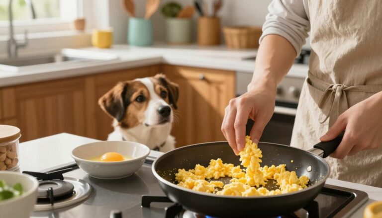 How to make scrambled eggs for dogs