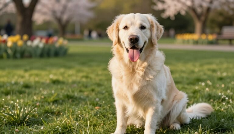 english cream golden retriever