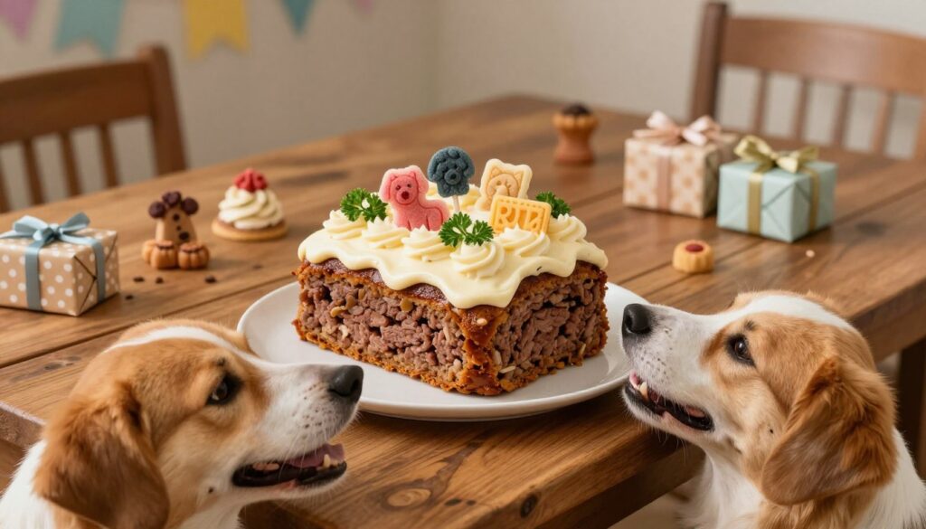 meatloaf dog birthday cake