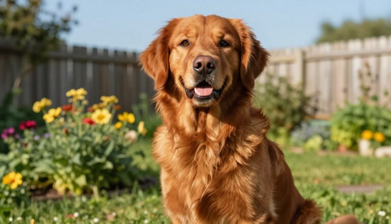 red golden retriever