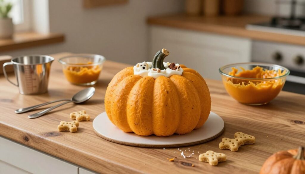 simple pumpkin dog cake